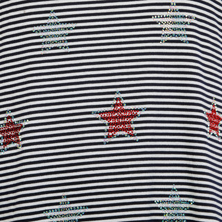 Thumbnail 2: AMANA Women's Plus Americana Rhinestone Stars & Stripes Top 