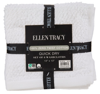 Thumbnail 1: Ellen Tracy 6 Pk Quick Dry Washcloths 