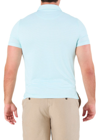 Thumbnail 2: Kenneth Cole Men's Short Sleeve Print Golf Polo Shirt 