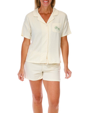 Thumbnail 1: JACLYN Women's 2 Pc Pajama Shorts Set 