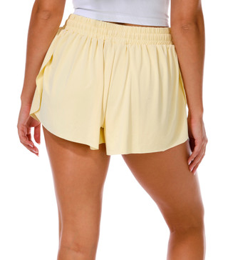 Thumbnail 3: No Comment Juniors Active Drawstring Butterfly Shorts 