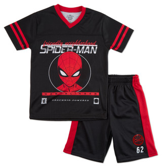 Thumbnail 1: Marvel Little Boys 2 Pc Spider-Man Shorts Set 