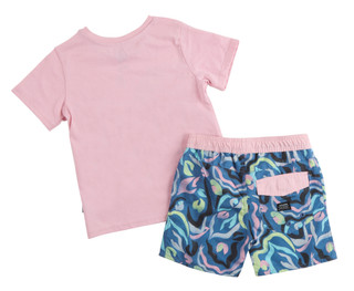 Thumbnail 2: VOLCOM Little Boys 2 Pc Short Sleeve Swim Set 