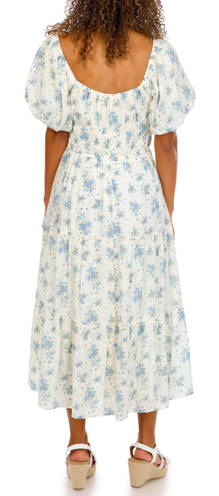 Thumbnail 3: Trixxi Juniors Short Sleeve Floral Print Maxi Dress 