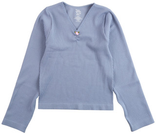 Thumbnail 1: Jolie & Joy Big Girl's Long Sleeve Waffle Seamless Top 