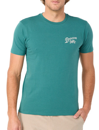 Thumbnail 1: BRIXTON Men's Short Sleeve Cotton Snake Graphic Tee 