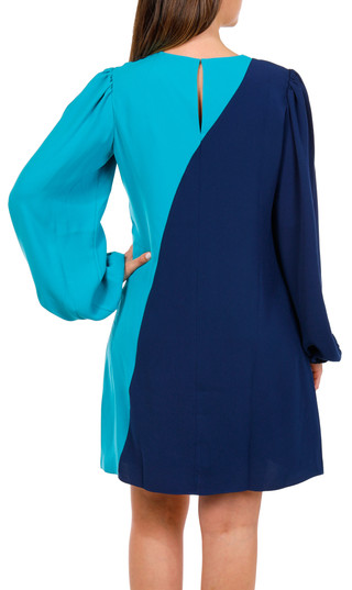 Thumbnail 3: Trina Turk Women's Long Sleeve Two Tone Dress 