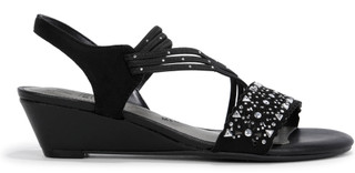 Thumbnail 3: IMPO Womens Galaxy Jeweled Wedge Sandals 