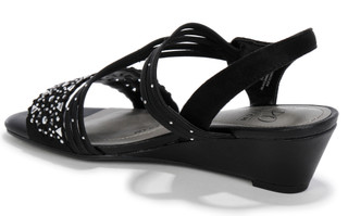 Thumbnail 2: IMPO Womens Galaxy Jeweled Wedge Sandals 