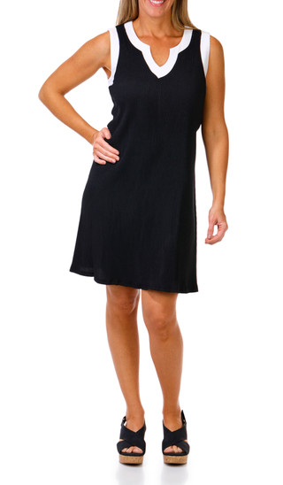 Thumbnail 1: Nina Leonard Women's Sleeveless Mandarin Collar Dress 