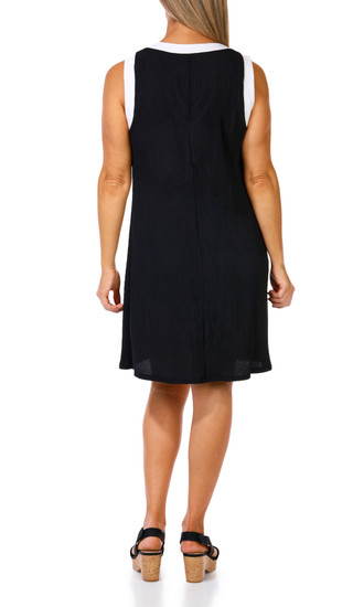 Thumbnail 2: Nina Leonard Women's Sleeveless Mandarin Collar Dress 