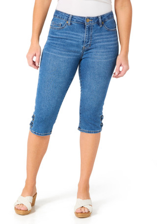 Thumbnail 1: D. Jeans Petite High Rise Denim Capris 