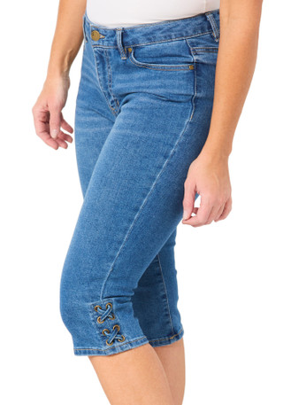 Thumbnail 3: D. Jeans Petite High Rise Denim Capris 