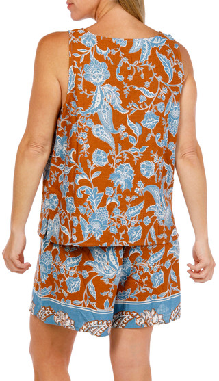 Thumbnail 7: Cece Women's 2 Pc Print Tank and Short Set 