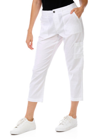 Thumbnail 1: Dash Women's 6 Pocket Utility Stretch Twill Crop Pants 