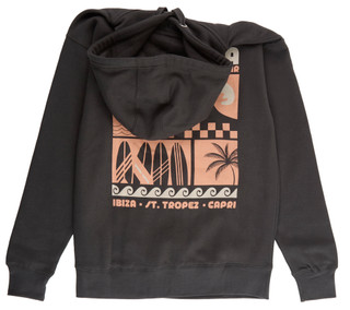 Thumbnail 2: PURA VIDA Juniors Long Sleeve Beach Tour Graphic Hoodie 