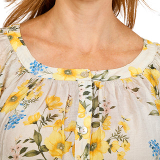 Thumbnail 3: FIGUEROA & FLOWER Women's 3/4 Sleeve Floral Button Down Top 