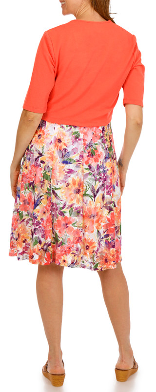 Thumbnail 2: Perceptions Women's 2 Pc Jacket Floral Dress Set 