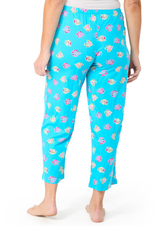 Thumbnail 2: Hue Women's Fish Print Pajama Capris 