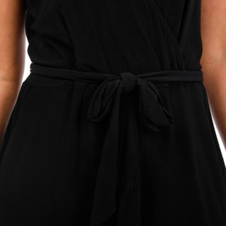 Thumbnail 3: Nina Leonard Women's Sleeveless Wrap Jumpsuit 