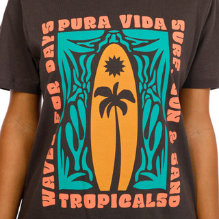 Thumbnail 3: PURA VIDA Juniors Short Sleeve Beach Graphic Tee 