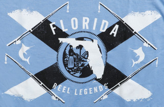 Thumbnail 4: REEL LEGENDS Men's Florida Flag Graphic T-Shirt 