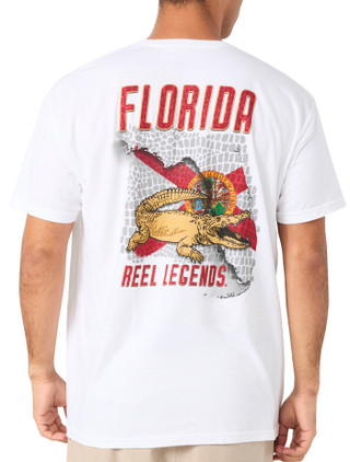 Thumbnail 4: REEL LEGENDS Men's Gator Flag Graphic T-Shirt 