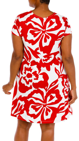 Thumbnail 2: Harlow  & Rose Women's Short Sleeve Swing Dress 