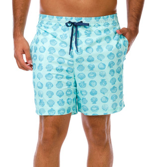 Thumbnail 1: QUICKSILVER WATERMAN Men's Shell Print Volley Swim Shorts 