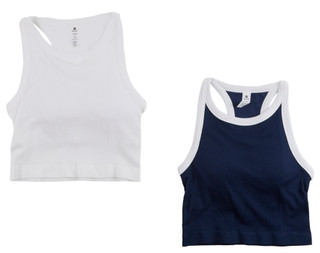 Thumbnail 1: 90 Degree Women's 2 Pk Rib Seamless Lucia Tank Tops 