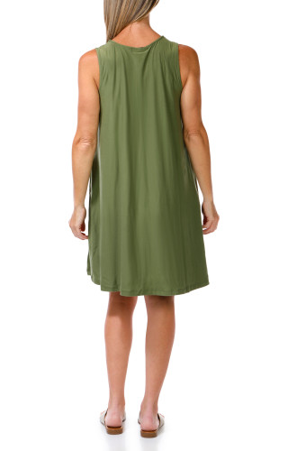 Thumbnail 2: HARLOW & ROSE Women's Sleeveless Swing Dress 