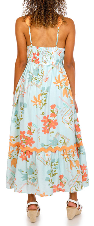 Thumbnail 4: Blu Pepper Juniors Floral Midi Dress 
