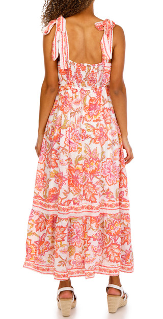 Thumbnail 2: Blu Pepper Juniors Floral Print Midi Dress 