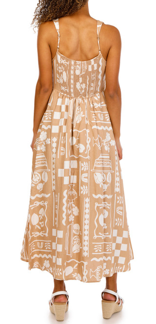 Thumbnail 4: Blu Pepper Juniors Sleeveless Button Down Print Dress 