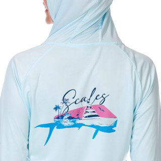 Thumbnail 4: SCALES Women's Outdoor Hooded Performance Top 