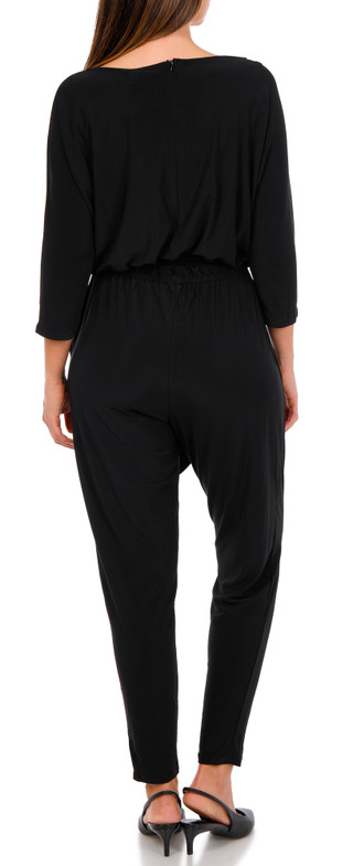 Thumbnail 3: Nina Leonard Women's 3/4 Sleeve Jumpsuit 