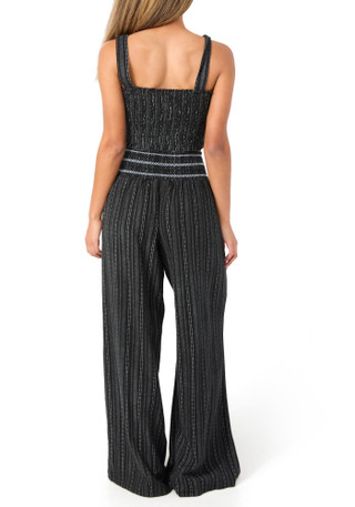 Thumbnail 2: Rewash Juniors 2 Pc Smocked Crop Top & Pants Set 