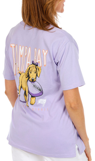 Thumbnail 2: Tampa Bay Buccaneers Women's Short Sleeve Cotton Football Pup Tee by NFL 