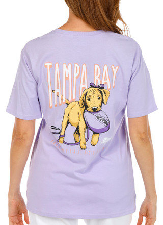 Thumbnail 1: Tampa Bay Buccaneers Women's Short Sleeve Cotton Football Pup Tee by NFL 