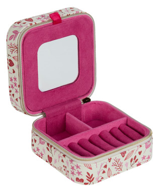 Thumbnail 2: Lesa Michele Womens Floral Jewelry Travel Case 