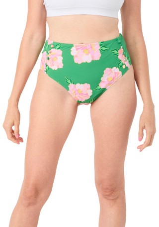 Thumbnail 1: Cece Women's Printed High Waist Swim Brief  