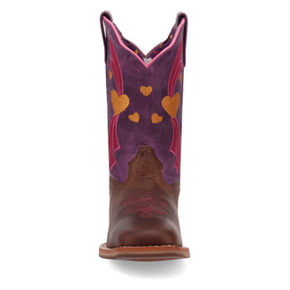 Thumbnail 4: DAN POST Girls Lottie Leather Cowboy Boots 