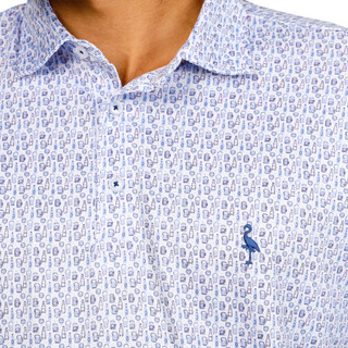 Thumbnail 5: TAILORBYRD Men's Bottoms Up Printed Golf Polo Shirt 