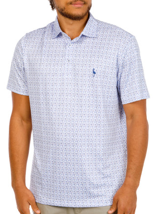 Thumbnail 2: TAILORBYRD Men's Bottoms Up Printed Golf Polo Shirt 