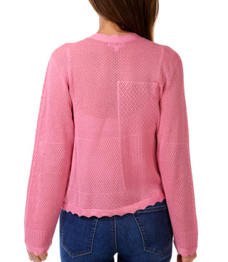 Thumbnail 2: Kathy Ireland Women's Long Sleeve Pointelle Shrug 