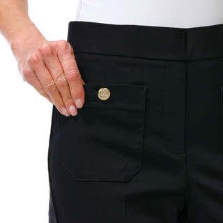 Thumbnail 3: Counterparts Women's Crest Button Capris 