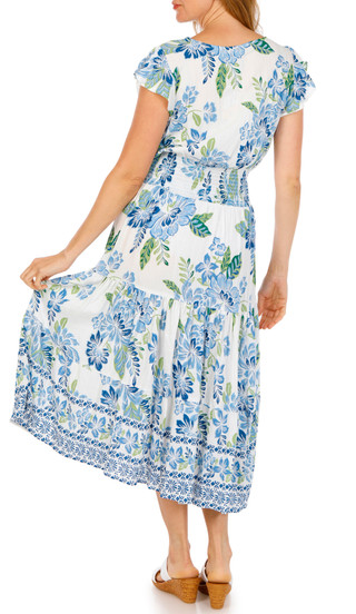 Thumbnail 2: Lola P Women's Floral Midi Dress 