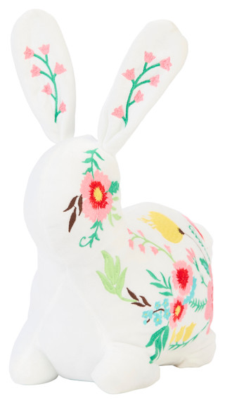 Thumbnail 3: PD HOME 14 in Embroidered Stuffed Bunny  