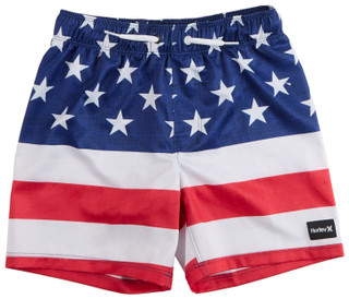 Thumbnail 1: Hurley Big Boys American Flag Swim Shorts 
