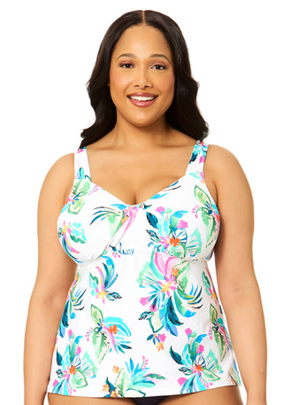 Thumbnail 1: Leilani Plus Coastal Swim Tankini 
